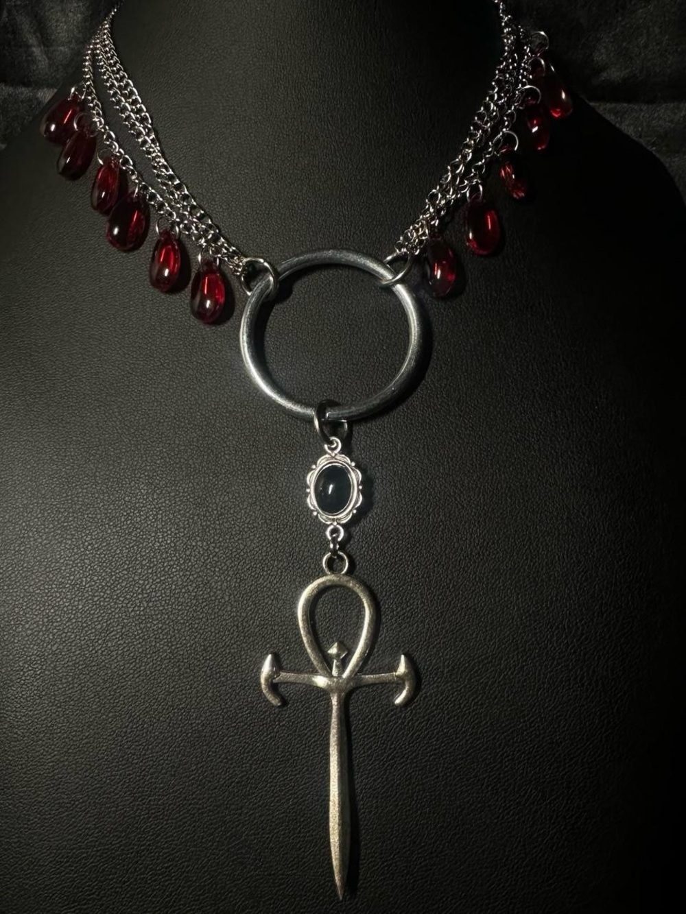 Vampire Queen Ankh Choker